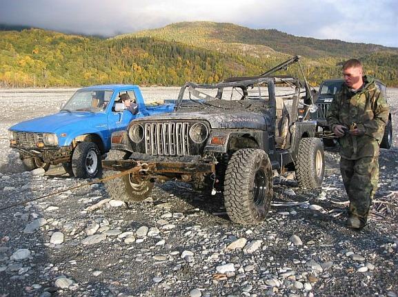 jeep enterrado 4x4
